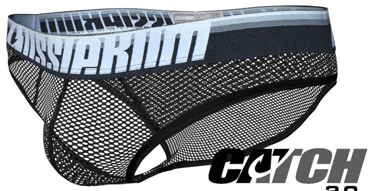 Průhledné Slipy AussieBum Mesh CATCH 2.0 Black13